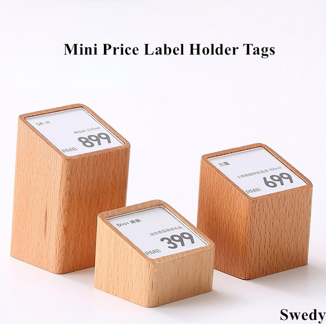 Retail Mini Price Label Card Tag Table Watch Jewelry Price Tags Merchandise  Acrylic Sign Holder Display Stand - AliExpress